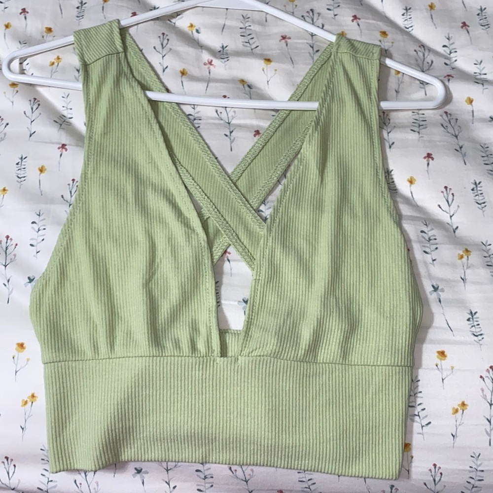 Shein Crossy Back Crop Top